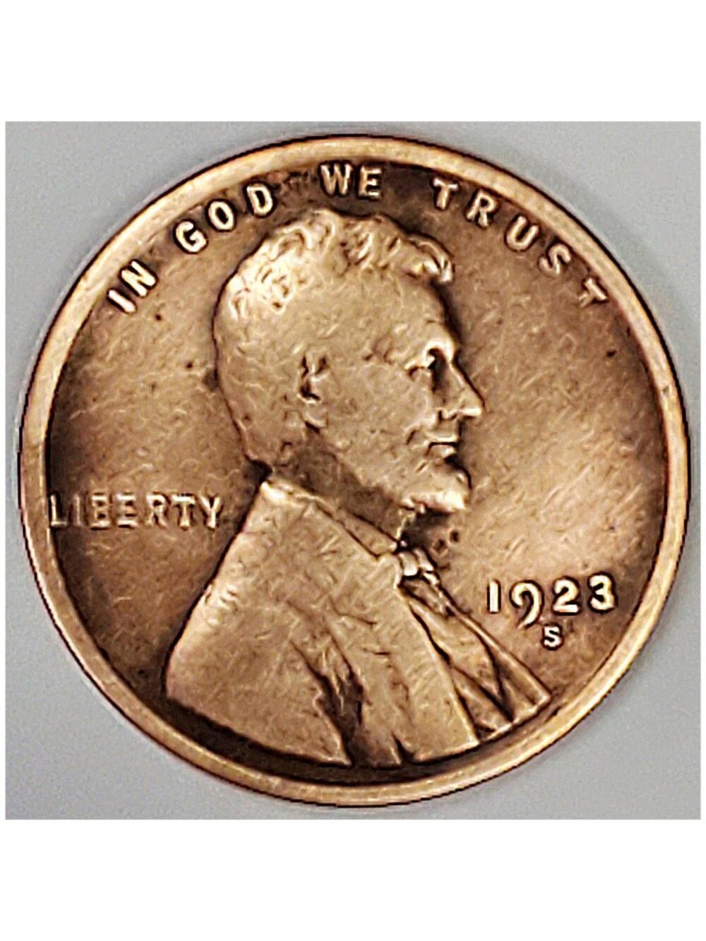 1923-S 1¢ LINCOLN WHEAT CENT COIN, VERY LOW-MINTAGE PENNY, NICE LINES!
